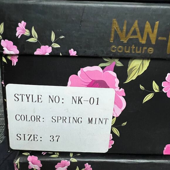 Nan-ku x Free People Cruise Studded Hi-Top Sneakers 37 US 7 Spring Mint NEW - Picture 13 of 13